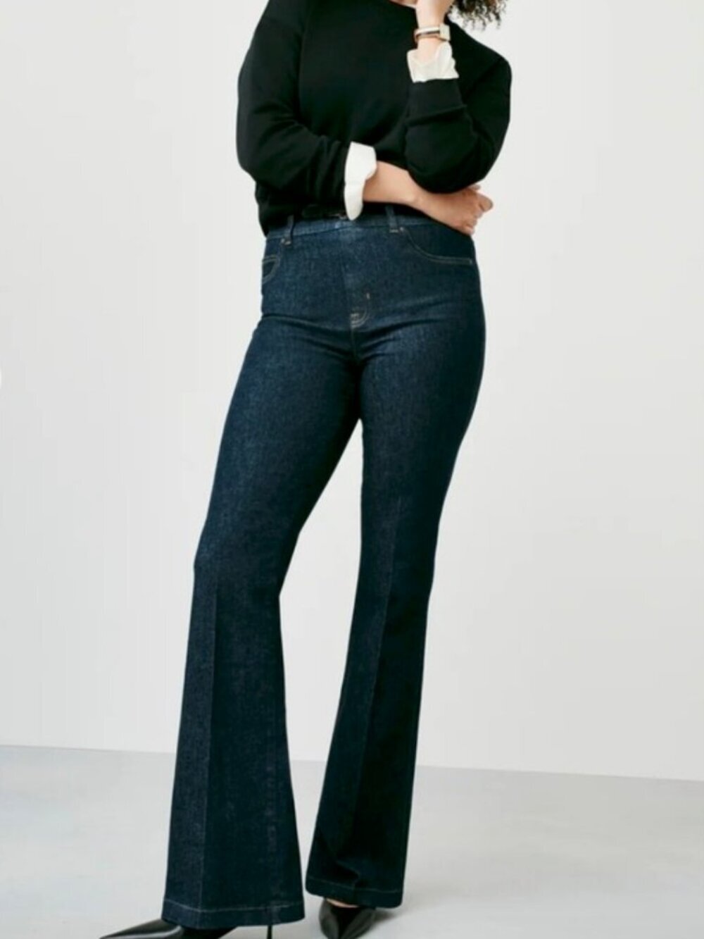 SPANXshape Original EveryWear Flare Jeans, Raw Indigo